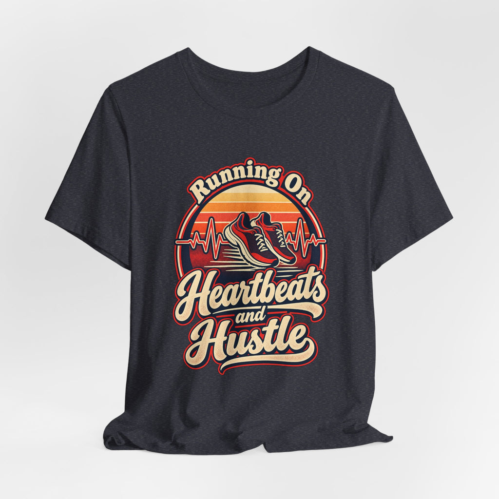 Running On Heartbeats and Hustle Funny Nurse T-Shirt