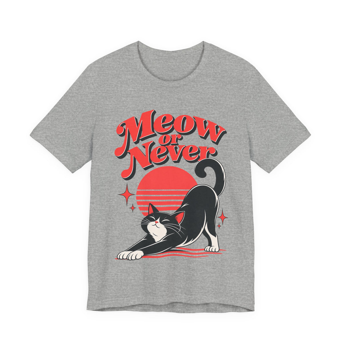 Meow or Never Funny Cat Lover T-Shirt