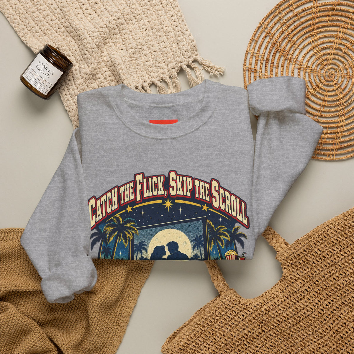 Catch the Flick, Skip the Scroll Funny Programmer Sweatshirt