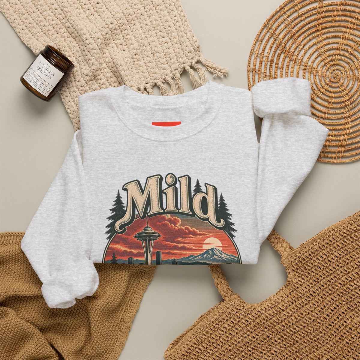 Mild Green Queen Funny Sarcastic Retro Sweatshirt