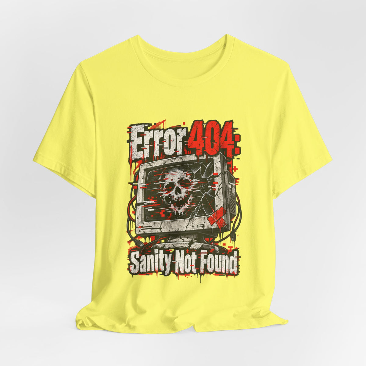 Error 404: Sanity Not Found Funny Tech T-Shirt