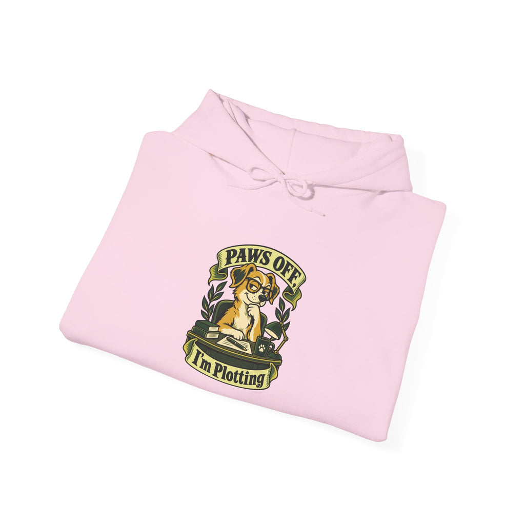 Paws Off, I’m Plotting Funny Pet Humor Hoodie