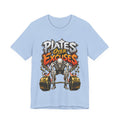 Plates Over Excuses Funny Weightlifting T-Shirt