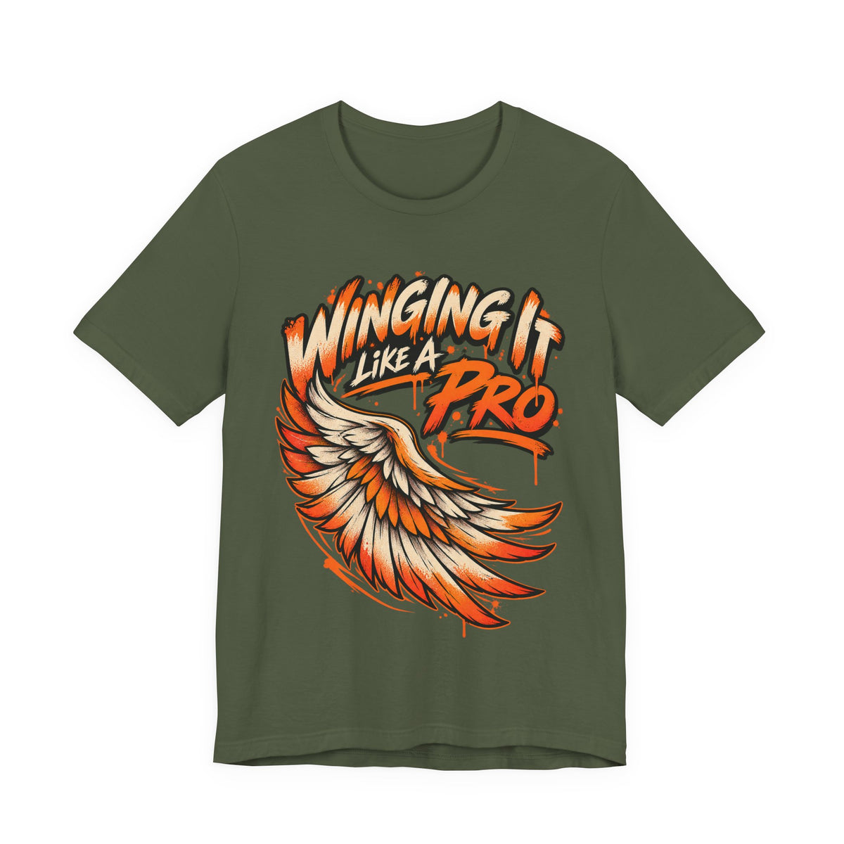 Winging It Like A Pro Funny Self-Deprecation T-Shirt