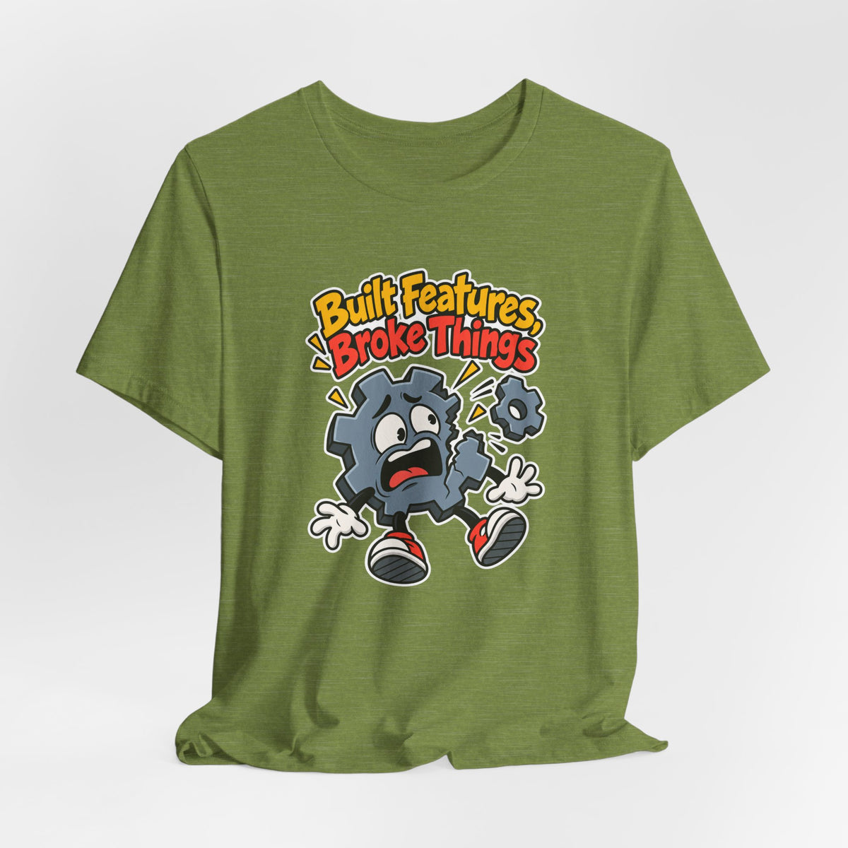 Built Features, Broke Things Funny Programmer T-Shirt