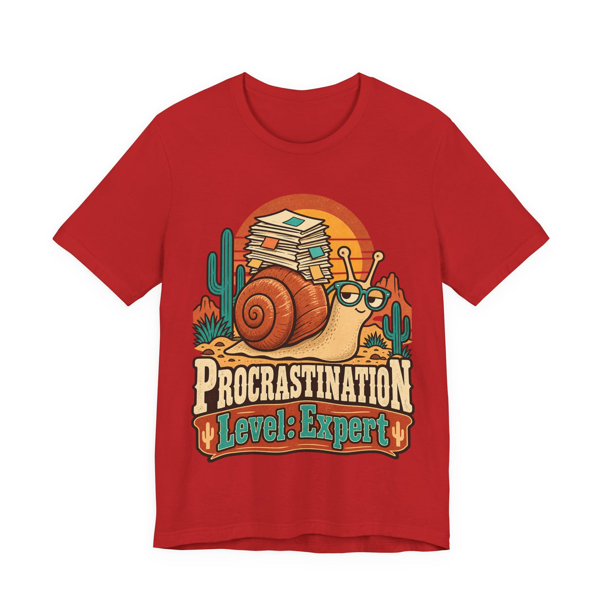 Procrastination Level: Expert Funny Student T-Shirt