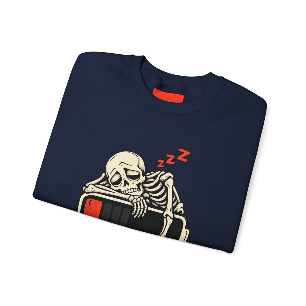 Low Battery, Mind Shutting Down Funny Self-Deprecating Sweatshirt