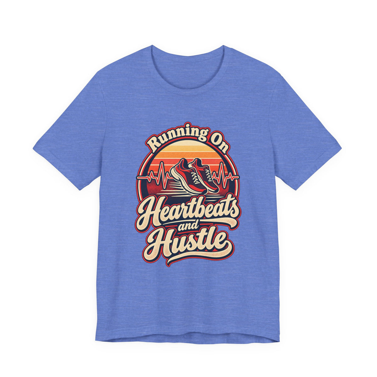 Running On Heartbeats and Hustle Funny Nurse T-Shirt