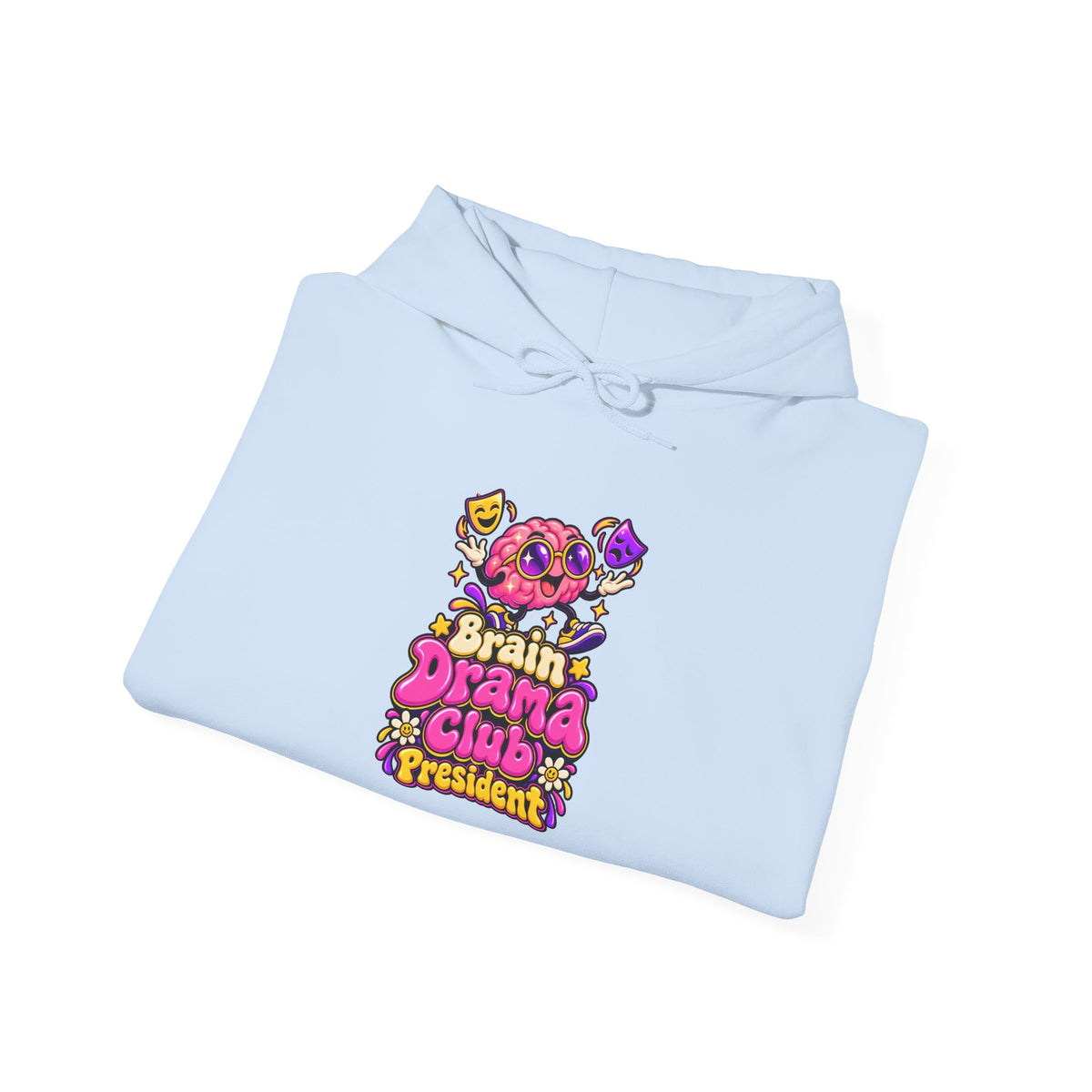 Brain Drama Club President Funny Y2K Hoodie