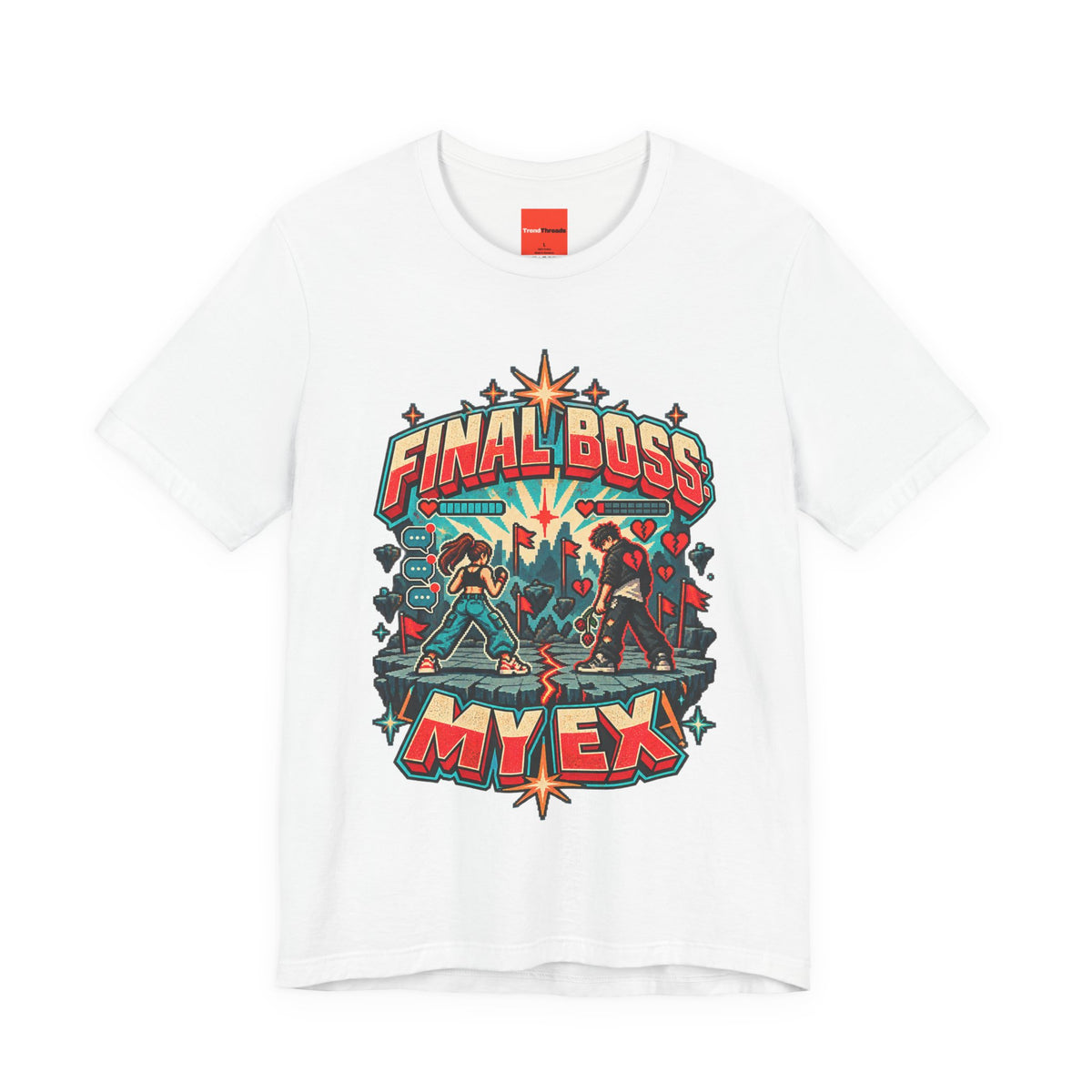 FINAL BOSS: MY EX Funny Retro Vintage T-Shirt