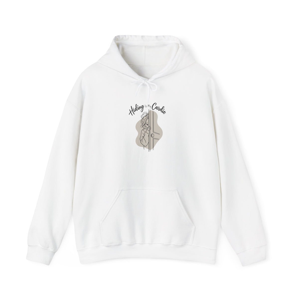 Hiding Is My Cardio Funny Introvert Hoodie