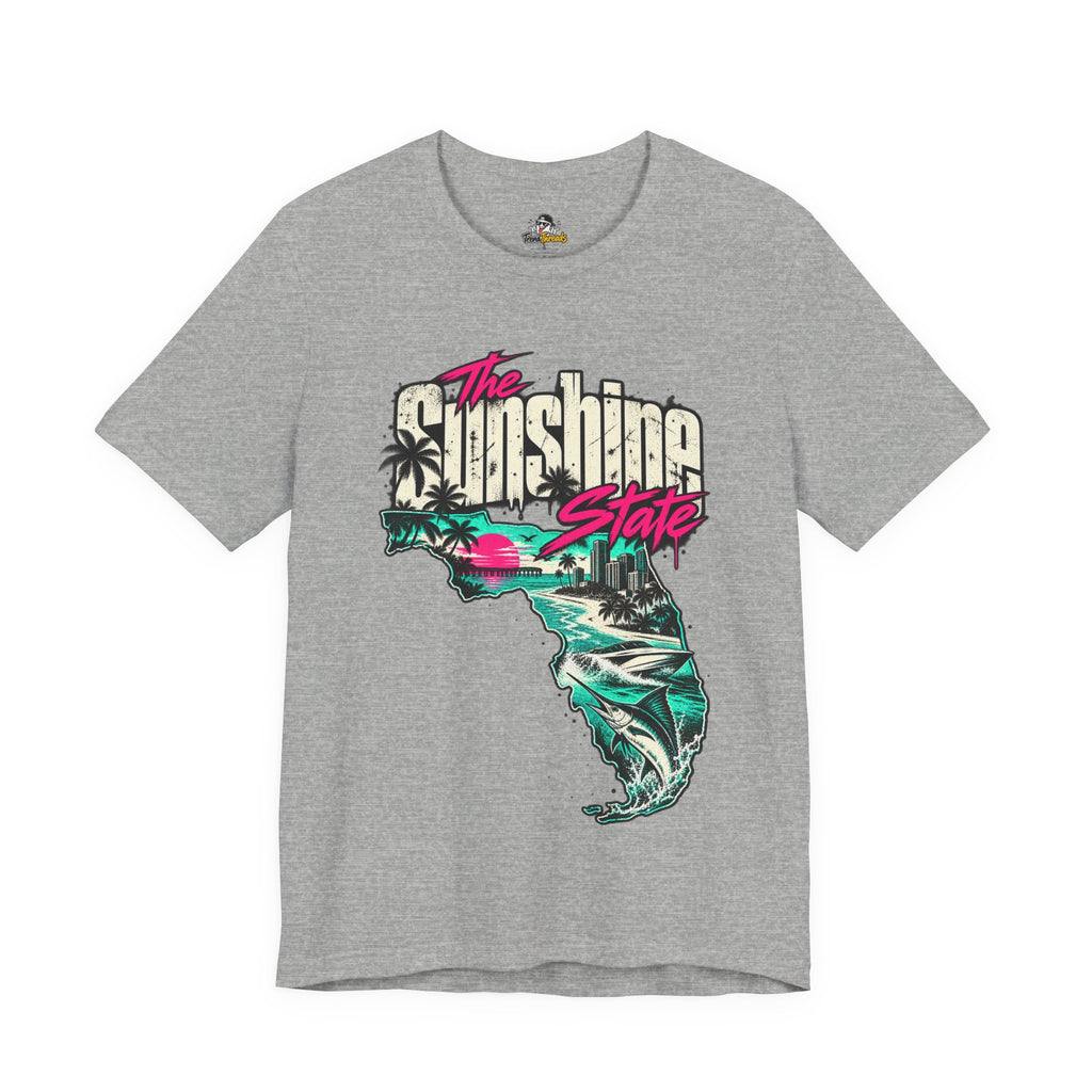 The Sunshine State Funny Minimalist Typography T-Shirt