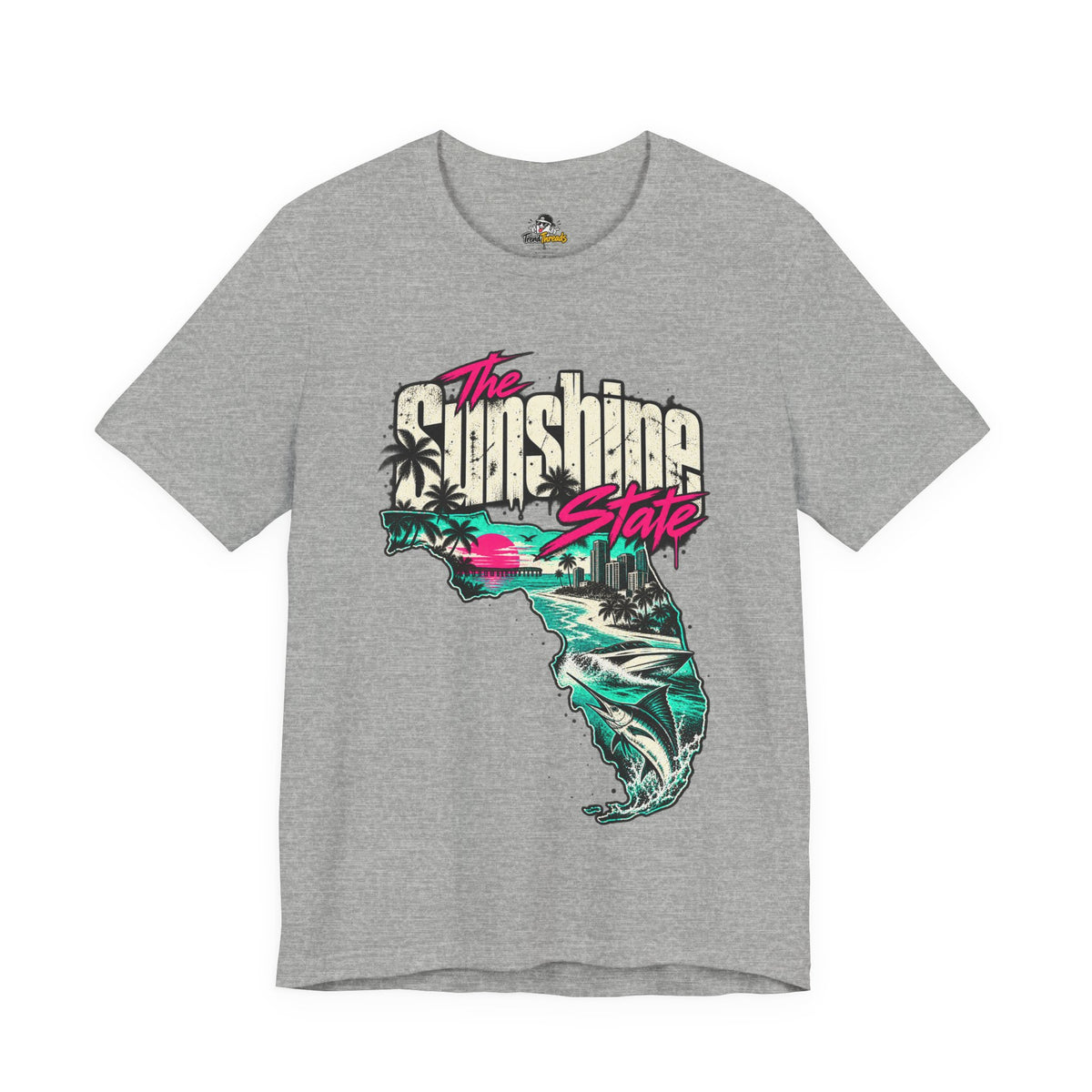 The Sunshine State Funny Minimalist Typography T-Shirt