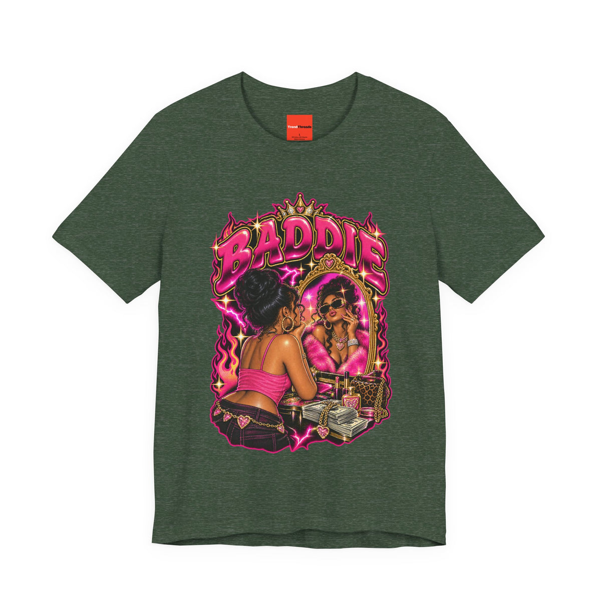 BADDIE Funny Retro Vintage T-Shirt