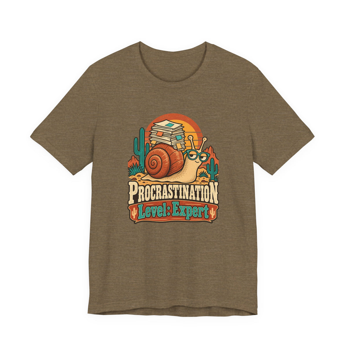 Procrastination Level: Expert Funny Student T-Shirt