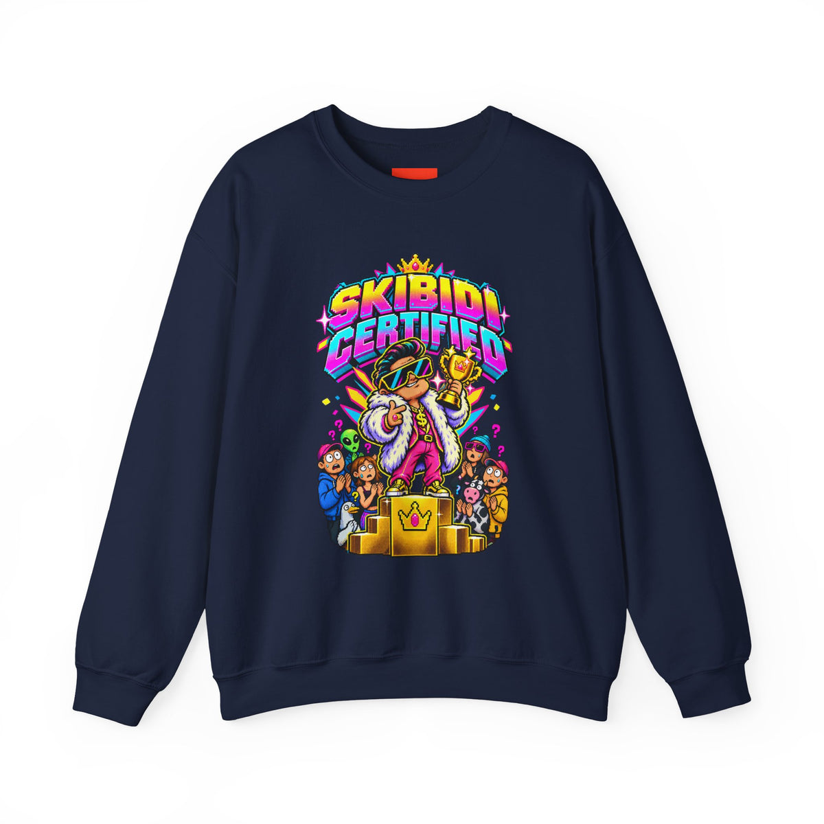 SKIBIDI CERTIFIED Funny Y2K Sweatshirt