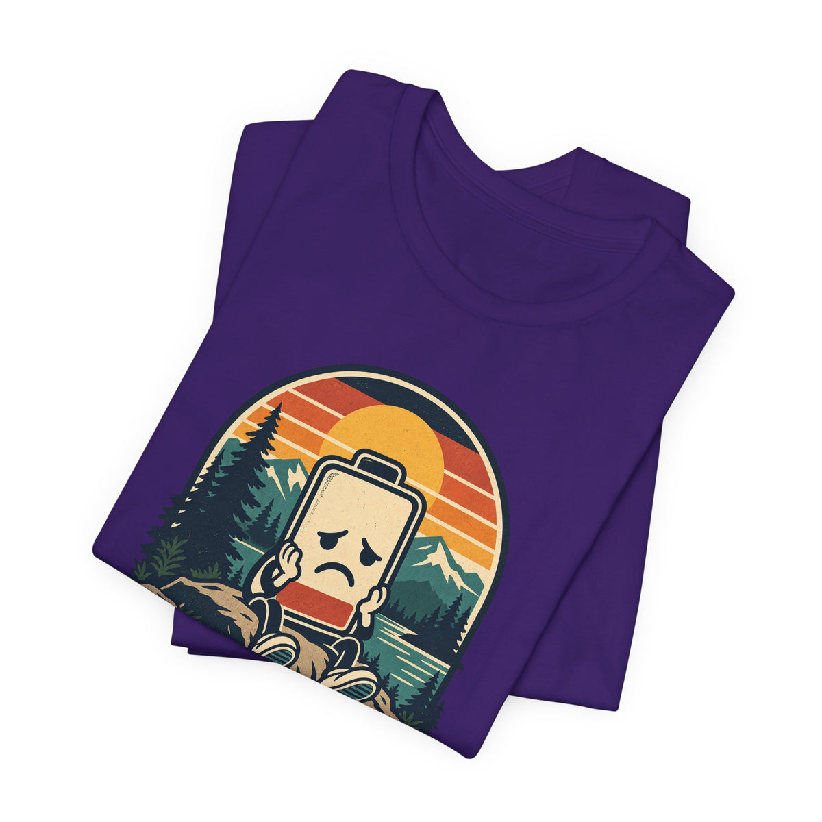 Mood: Low Battery Funny Tech T-Shirt