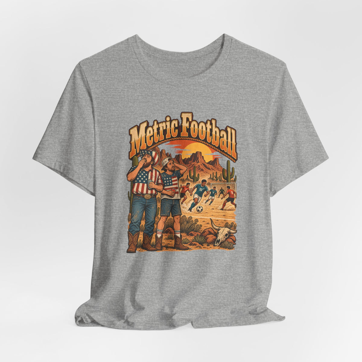 Metric Football Funny Western Ranch T-Shirt
