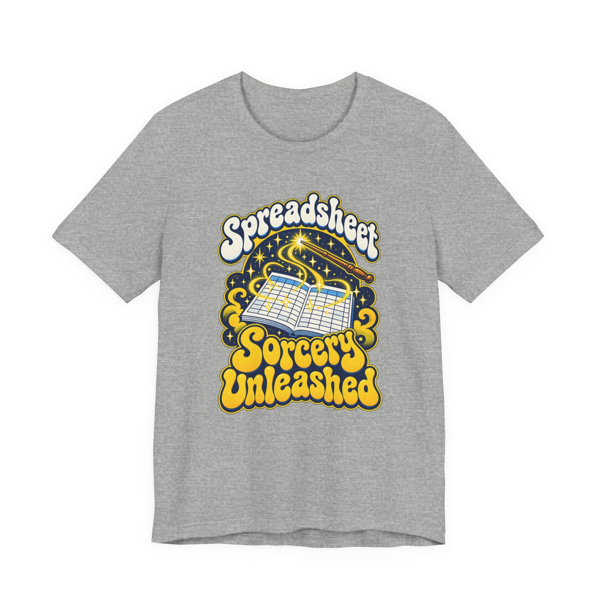 Spreadsheet Sorcery Unleashed Funny Office Humor T-Shirt