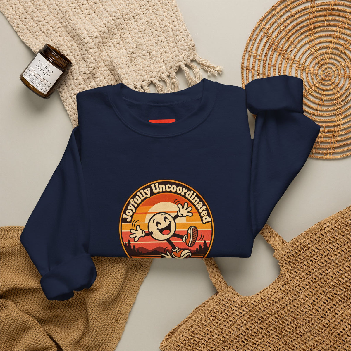 Joyfully Uncoordinated Since Birth Funny Self-Deprecating Sweatshirt