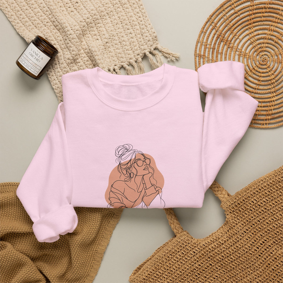 Low Effort, High Style Funny Minimalist Sweatshirt