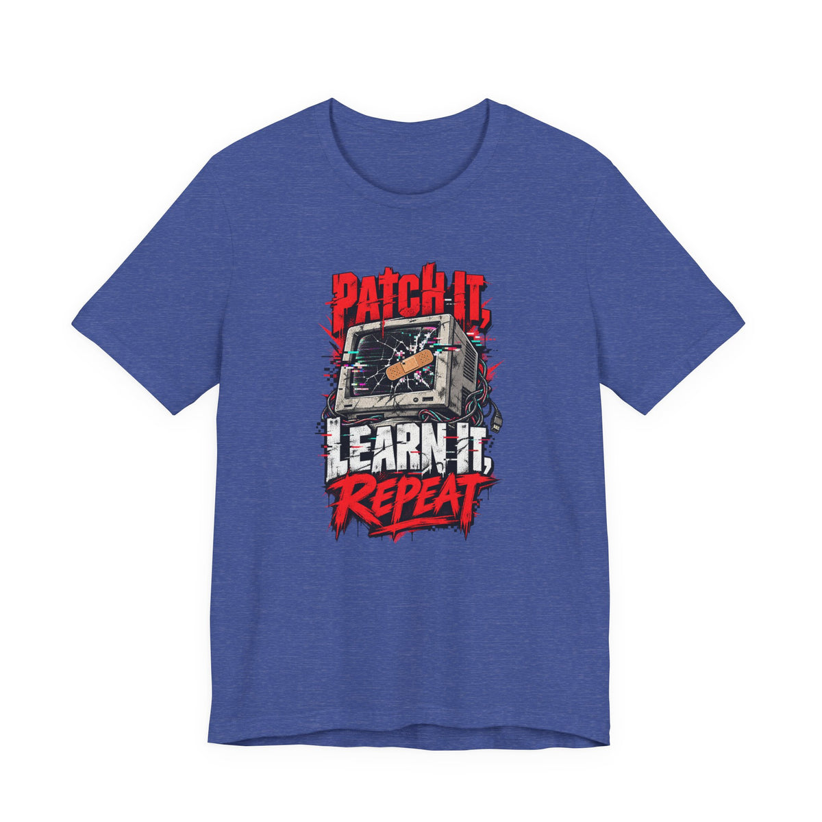 Patch It, Learn It, Repeat Funny Programmer T-Shirt