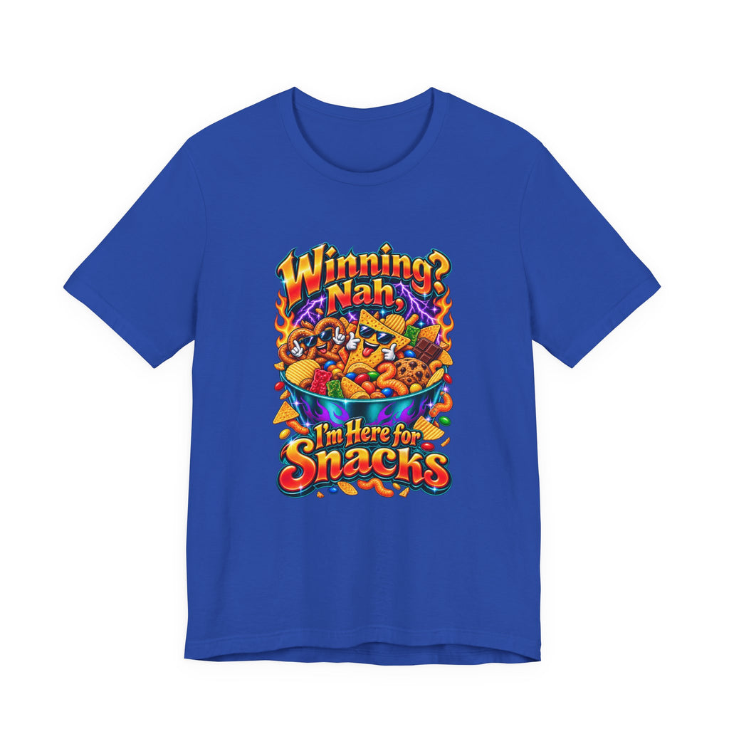 Winning? Nah, I’m Here for Snacks Funny Casual Party T-Shirt