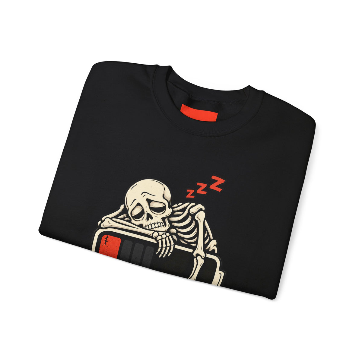 Low Battery, Mind Shutting Down Funny Self-Deprecating Sweatshirt