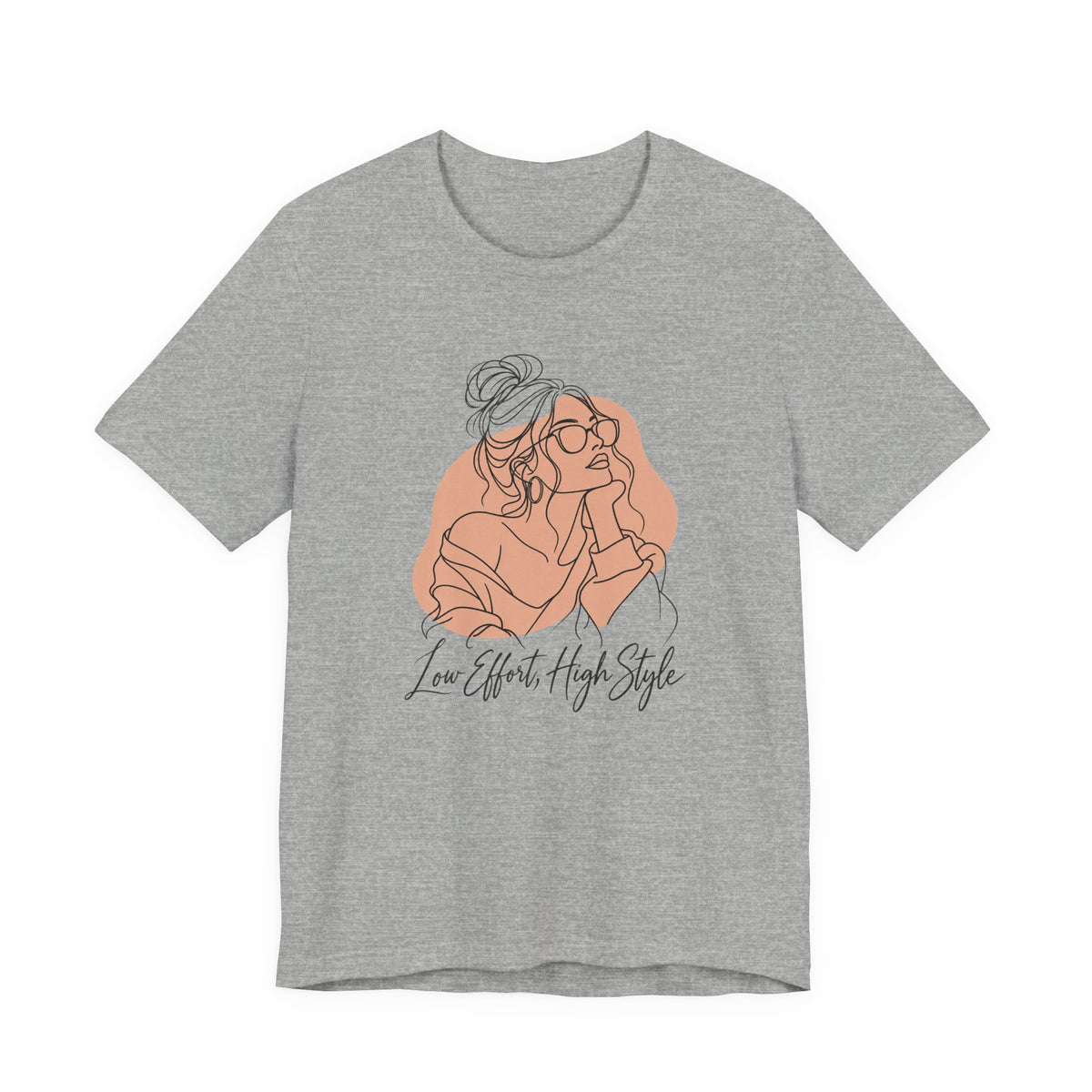 Low Effort, High Style Funny Minimalist T-Shirt