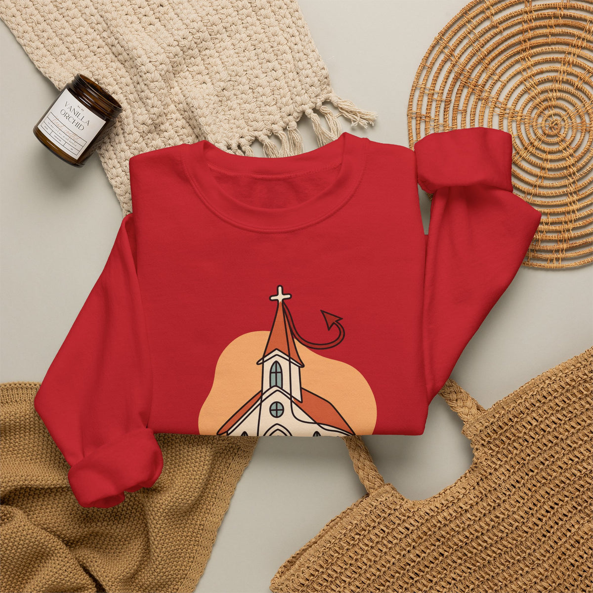 Today’s Schedule: Hell No Funny Christian Humor Sweatshirt