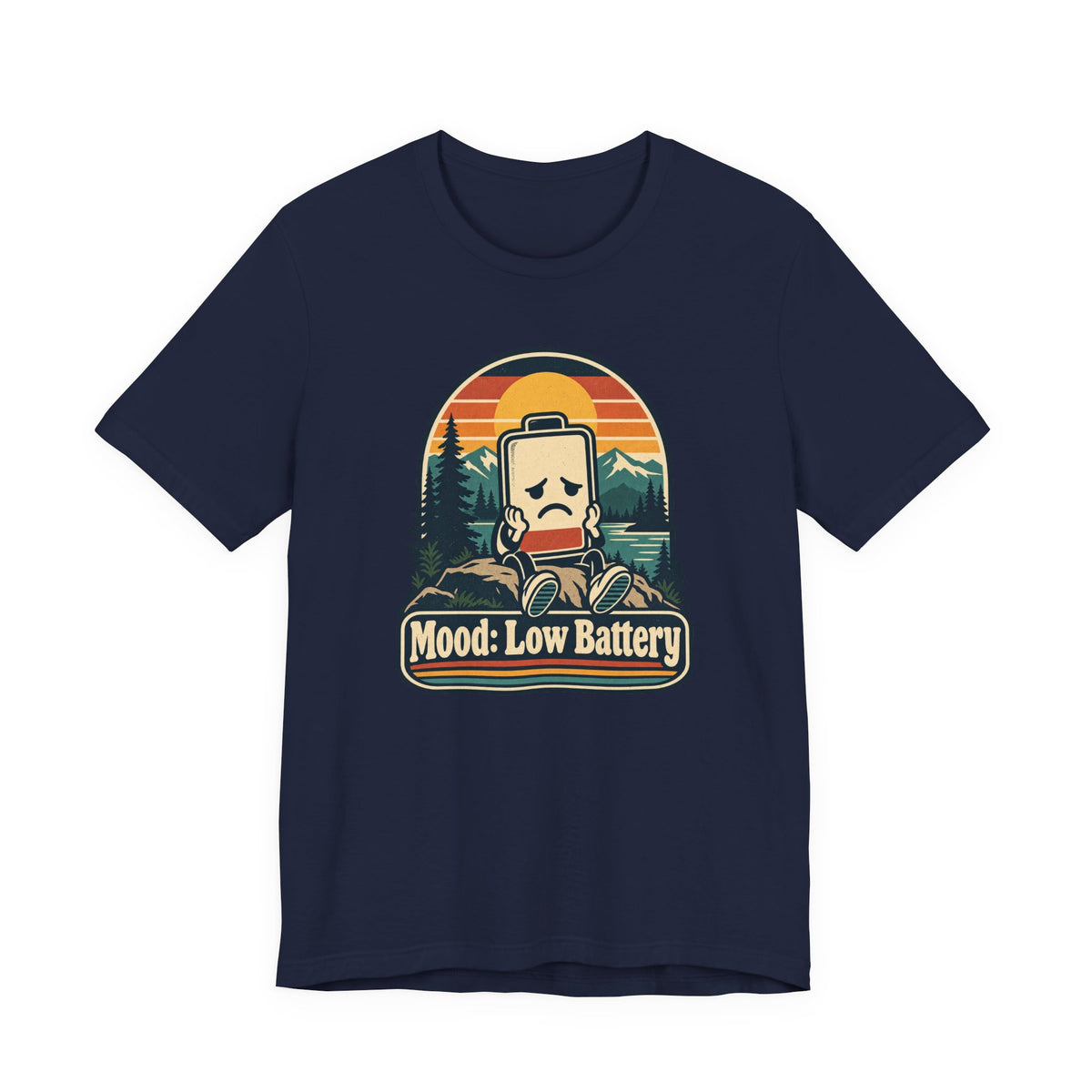 Mood: Low Battery Funny Tech T-Shirt