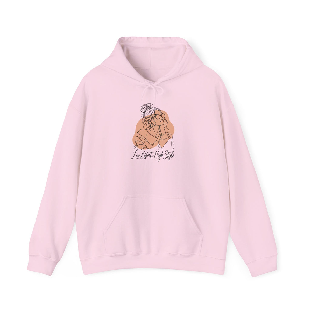 Low Effort, High Style Funny Minimalist Hoodie