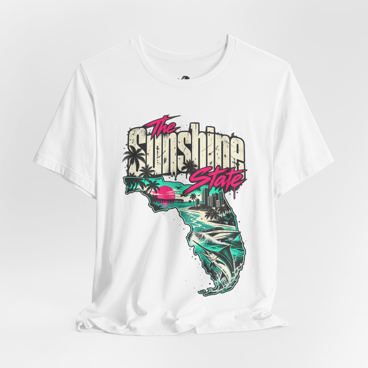 The Sunshine State Funny Minimalist Typography T-Shirt