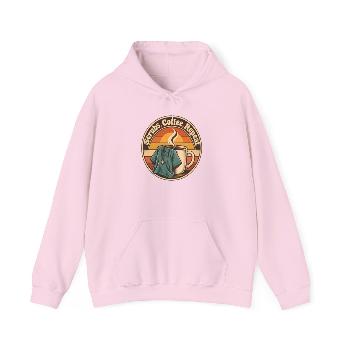 Scrubs, Coffee, Repeat Funny Nurse Hoodie