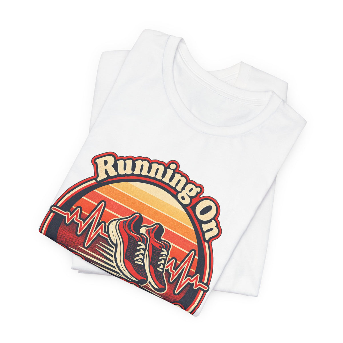 Running On Heartbeats and Hustle Funny Nurse T-Shirt