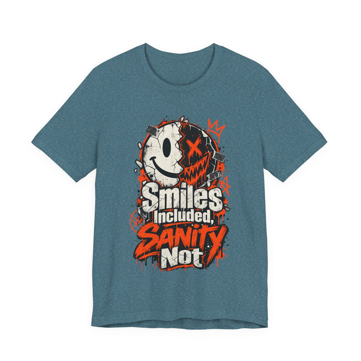 Smiles Included, Sanity Not Funny Sarcastic T-Shirt