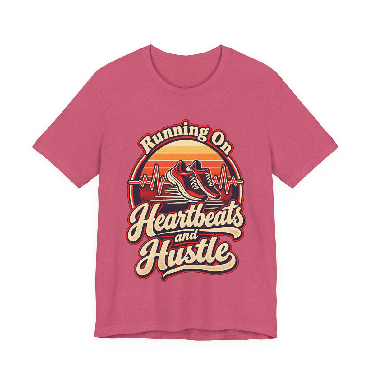 Running On Heartbeats and Hustle Funny Nurse T-Shirt