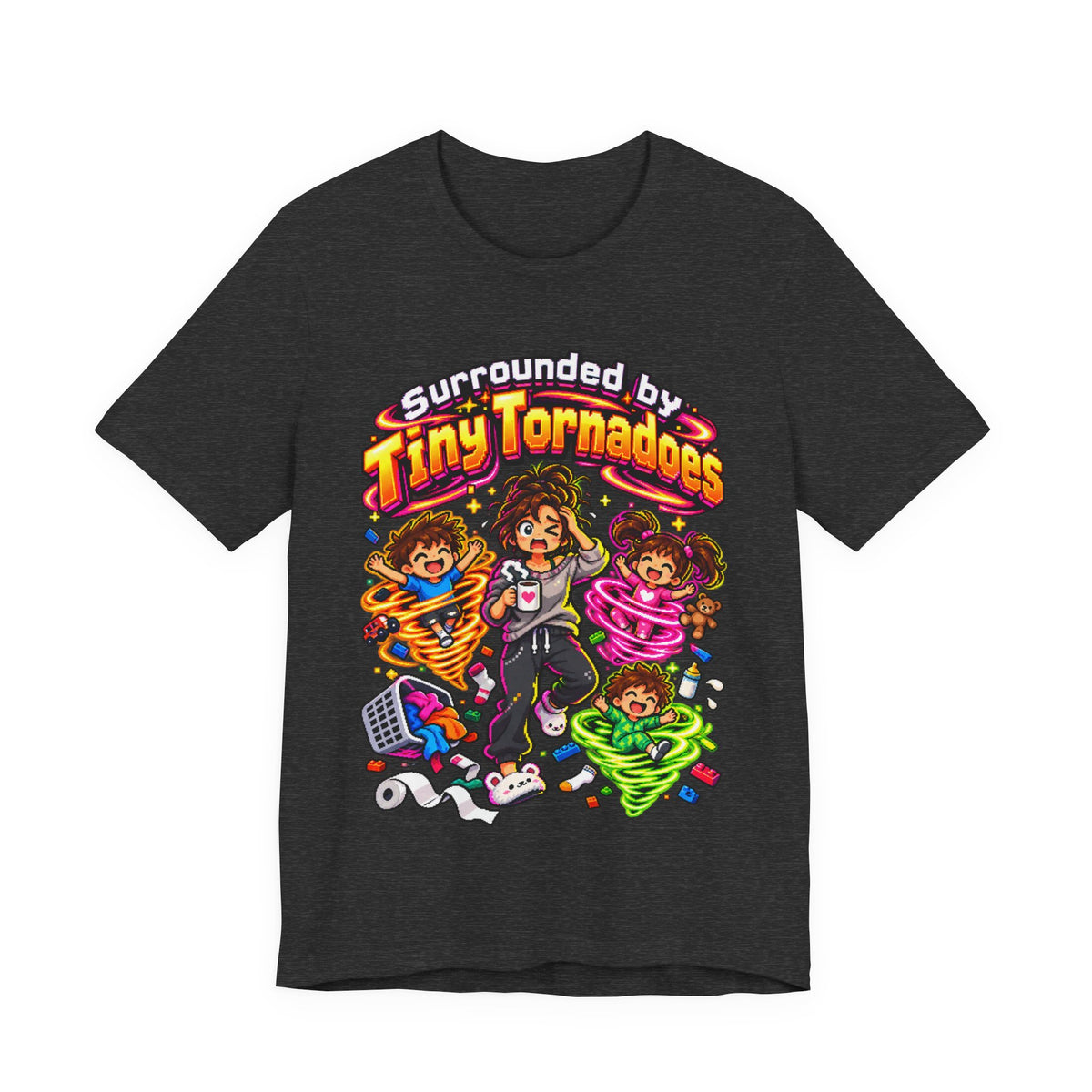 Surrounded by Tiny Tornadoes Funny Parent T-Shirt