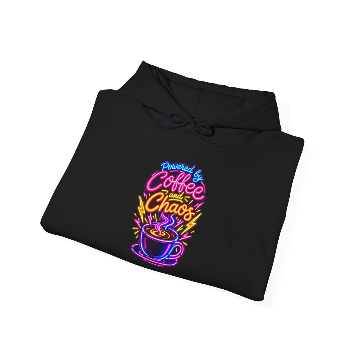 Powered by Coffee and Chaos Funny Nurse Hoodie