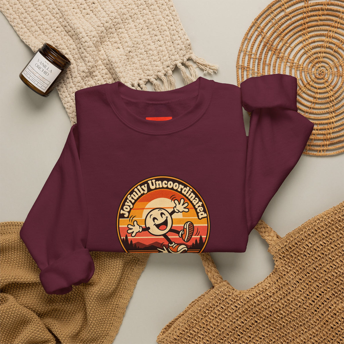 Joyfully Uncoordinated Since Birth Funny Self-Deprecating Sweatshirt
