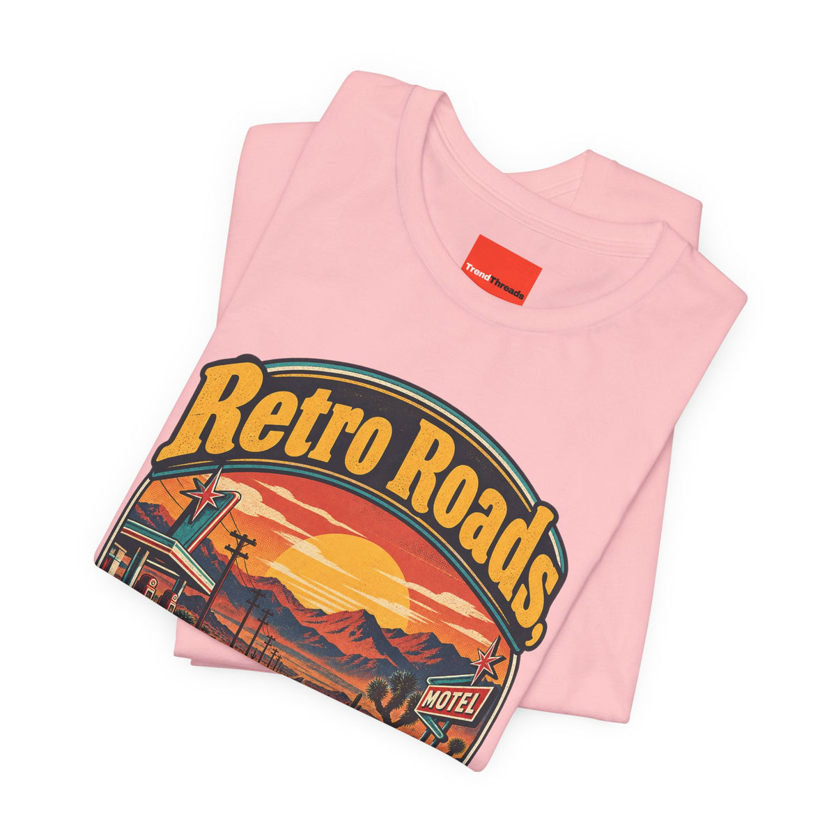 Retro Roads, No GPS Required Funny Vintage Travel T-Shirt