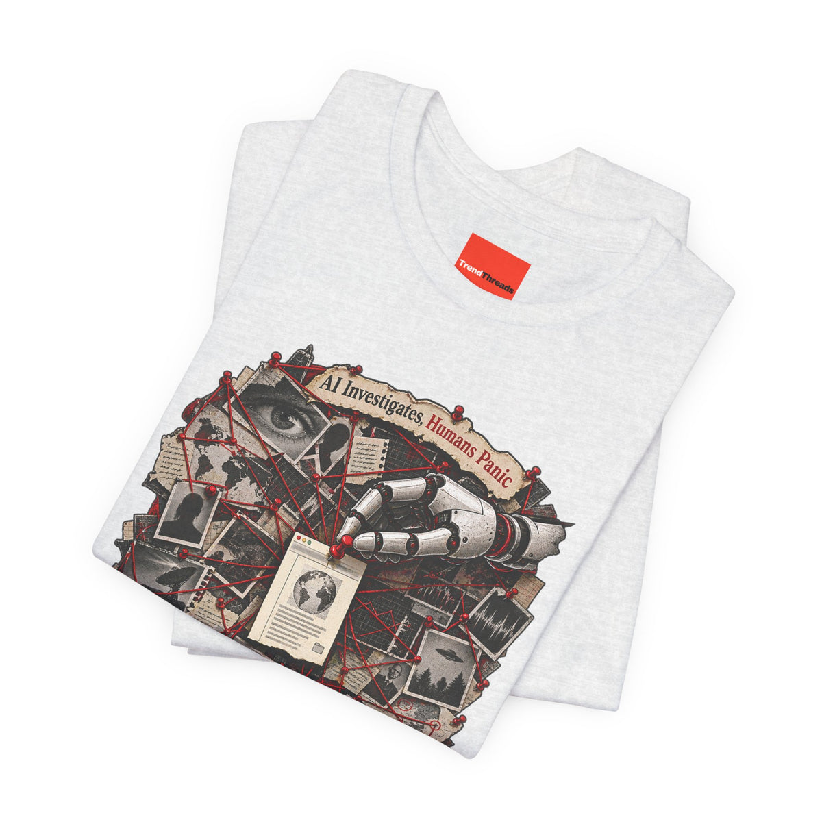 AI Investigates, Humans Panic Funny Programmer T-Shirt