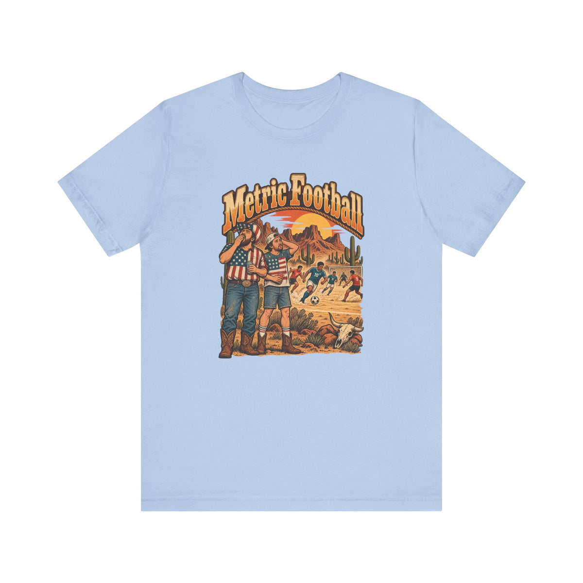 Metric Football Funny Western Ranch T-Shirt