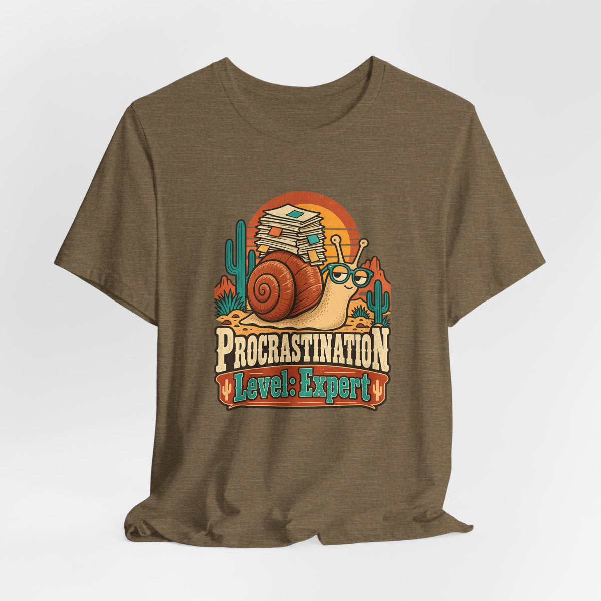 Procrastination Level: Expert Funny Student T-Shirt