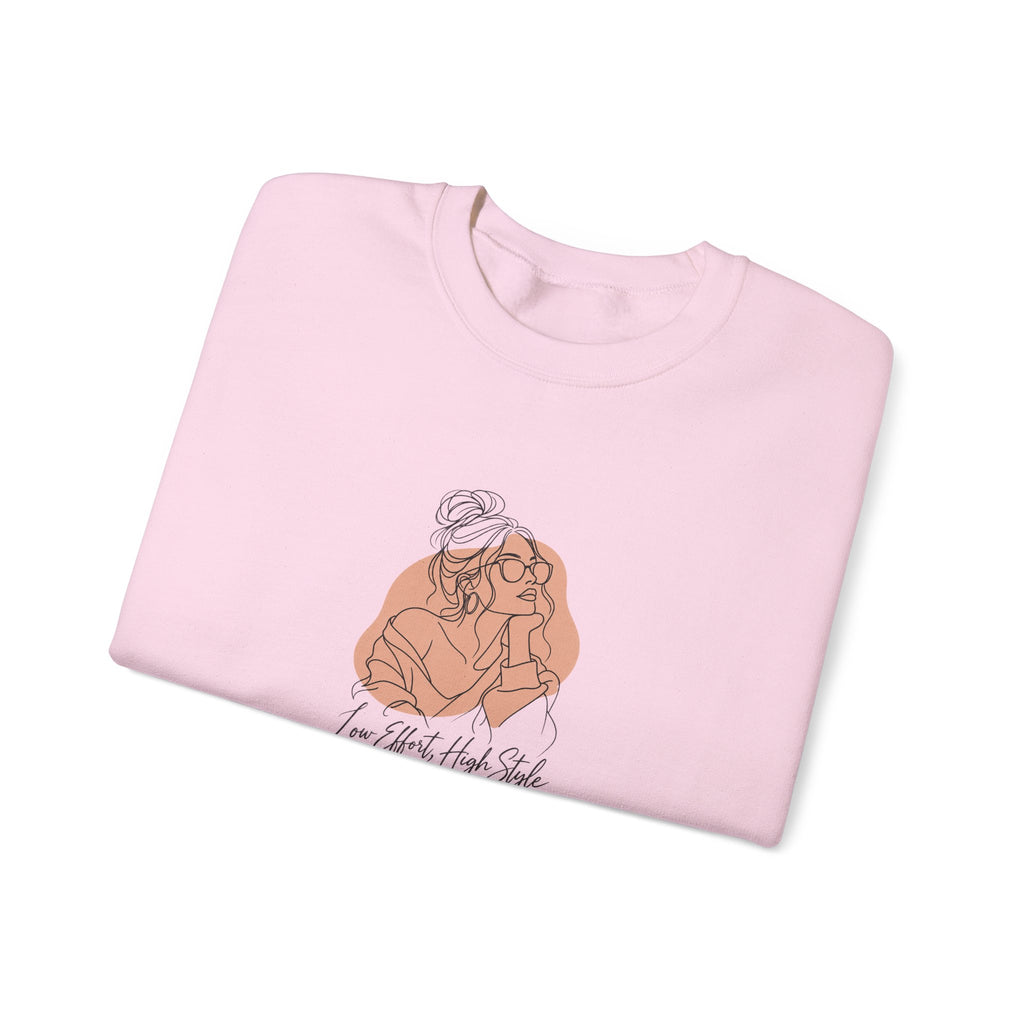 Low Effort, High Style Funny Minimalist Sweatshirt