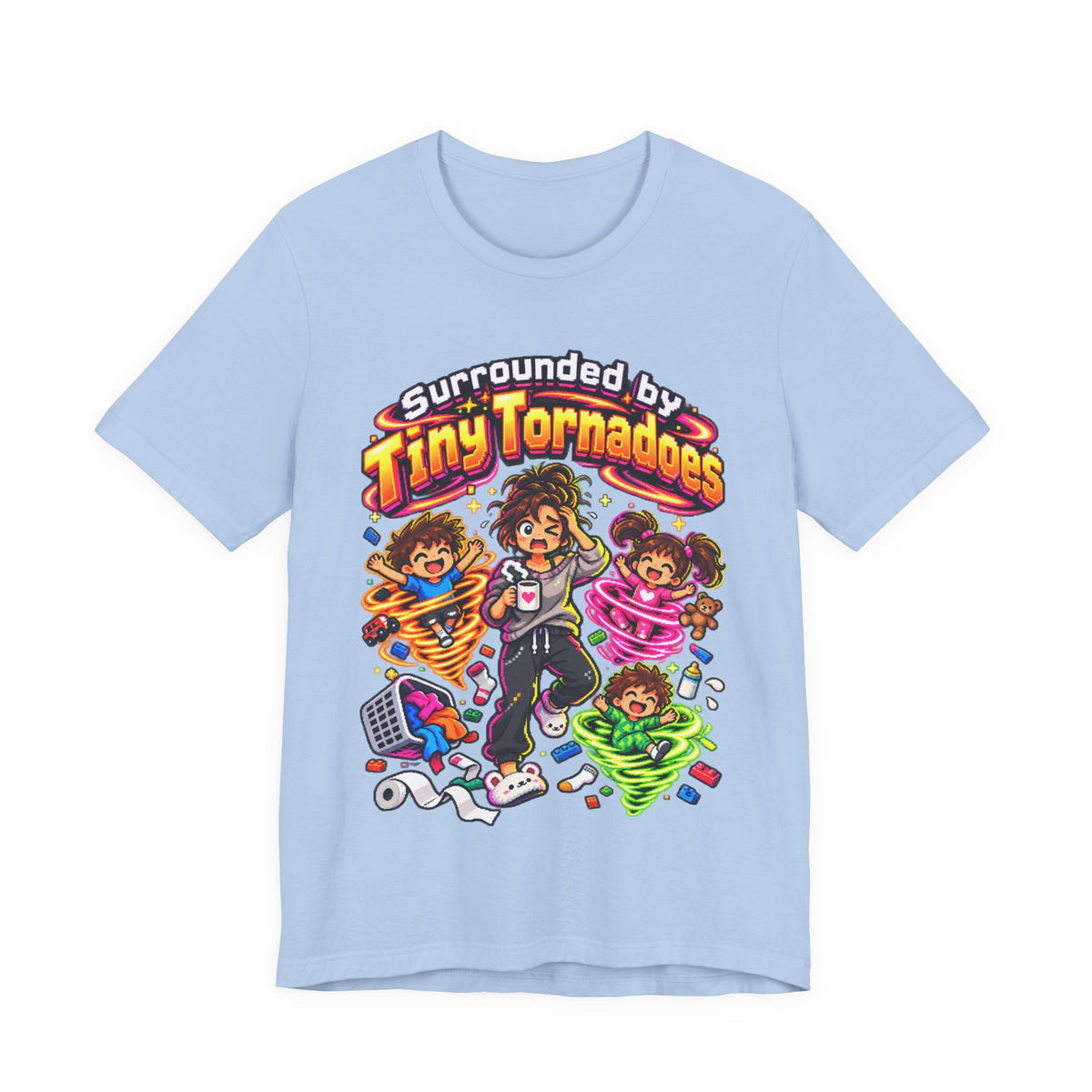 Surrounded by Tiny Tornadoes Funny Parent T-Shirt