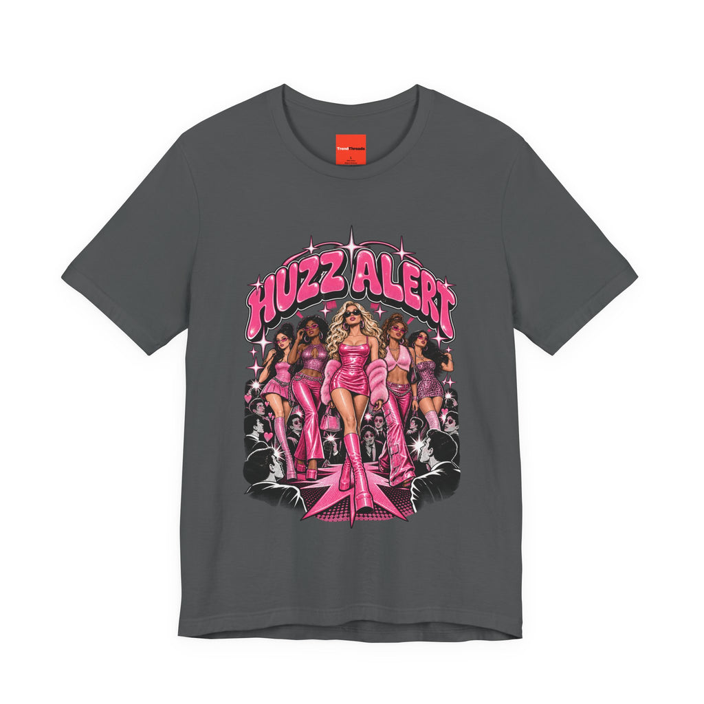 HUZZ ALERT Funny General Distressed Print T-Shirt