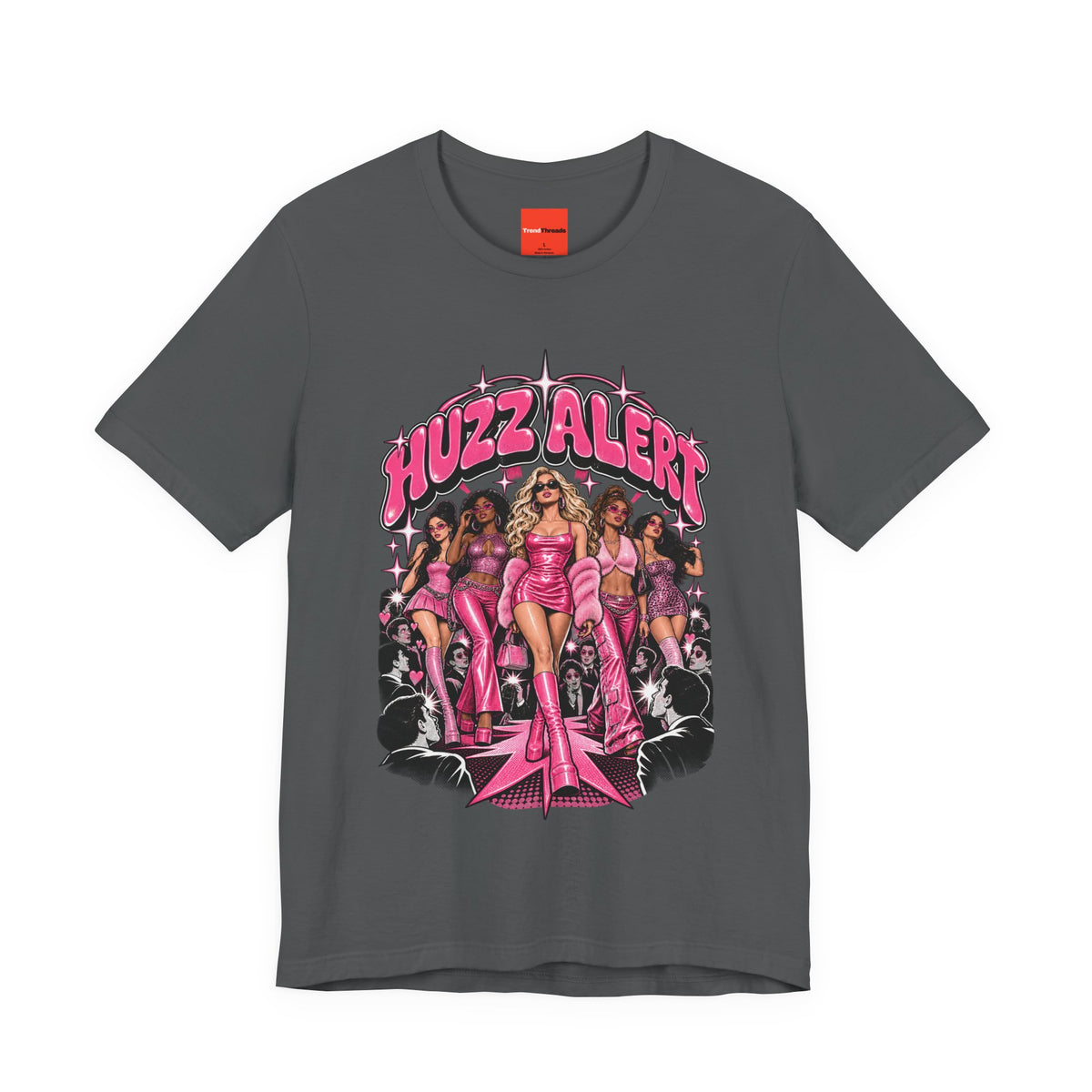 HUZZ ALERT Funny General Distressed Print T-Shirt