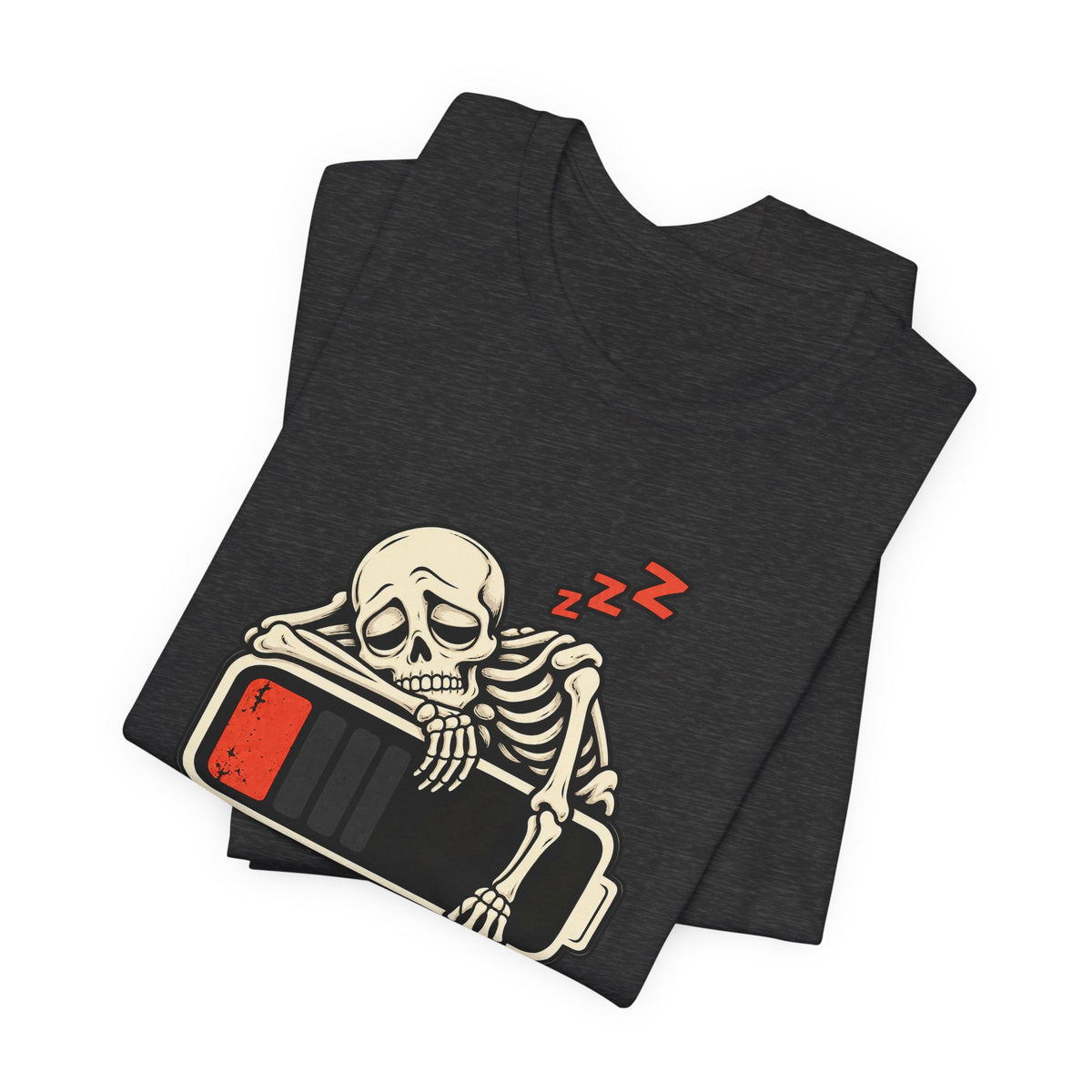 Low Battery, Mind Shutting Down Funny Self-Deprecating T-Shirt