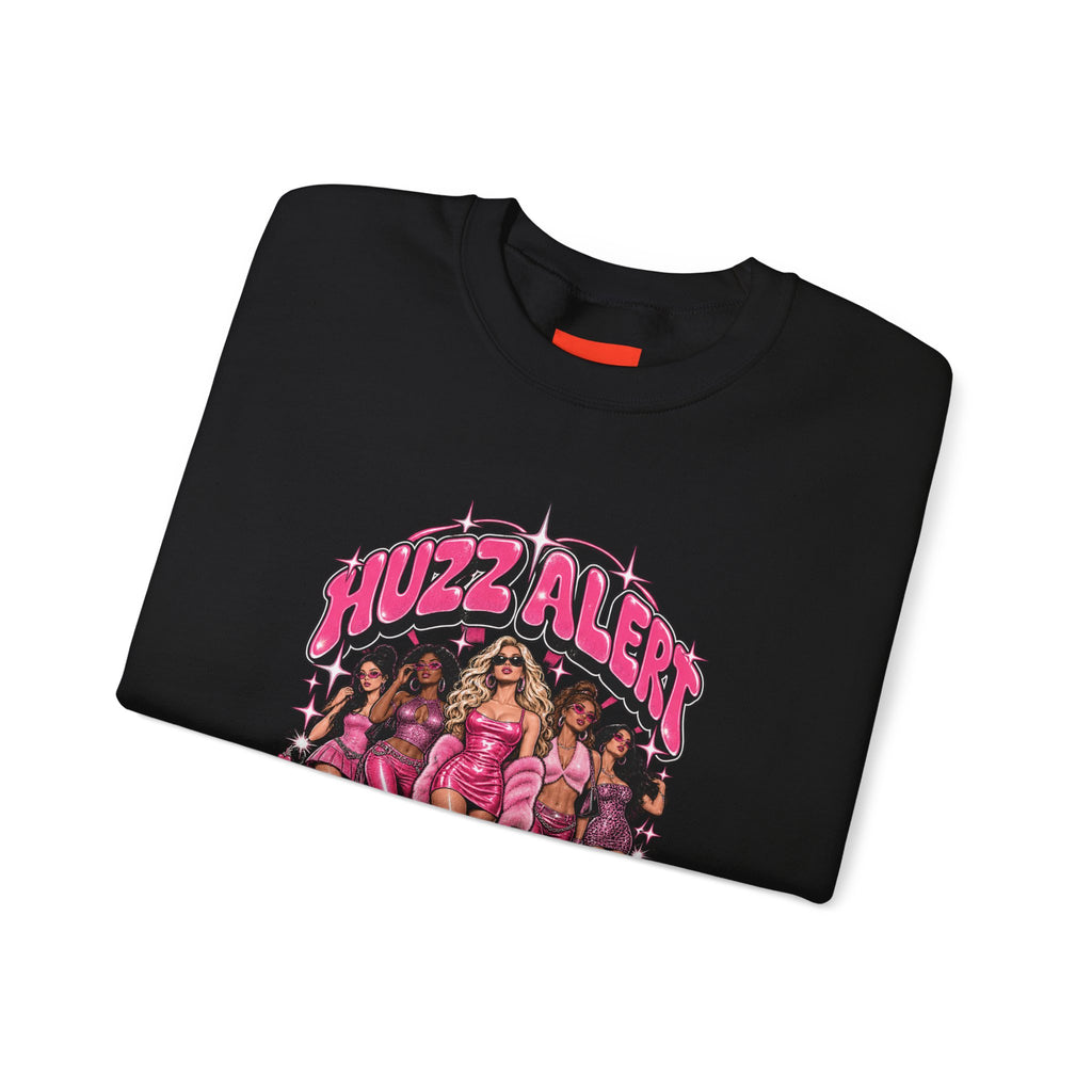 HUZZ ALERT Funny General Distressed Print Sweatshirt